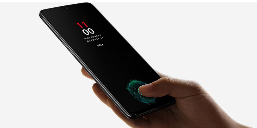 Сканер отпечатков пальцев в экране OnePlus 6T