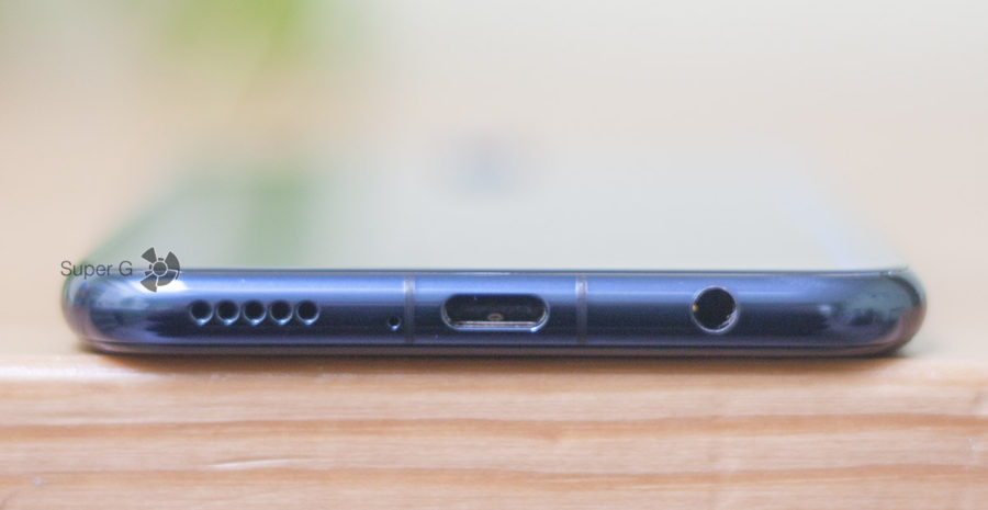 Динамик, разъём USB Type-C и аудиоджек в Huawei Mate 20 Lite