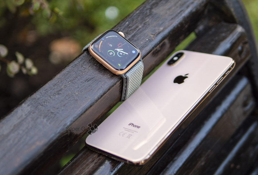 Apple Watch Series 4 подключение к iPhone XS Max