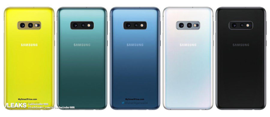 Samsung Galaxy S10e цвета корпуса