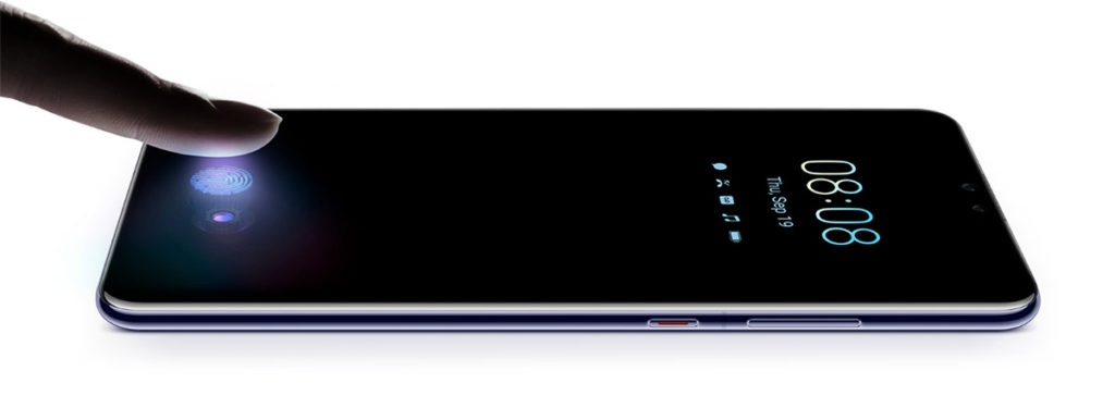 Huawei Mate 30 сканер отпечатков в дисплее