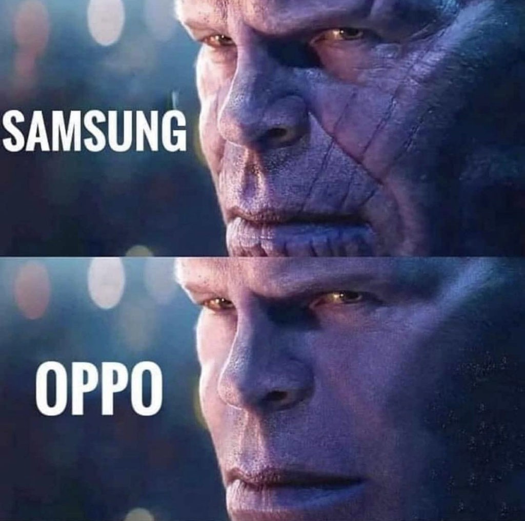 Камеры Samsung и OPPO — наглядно