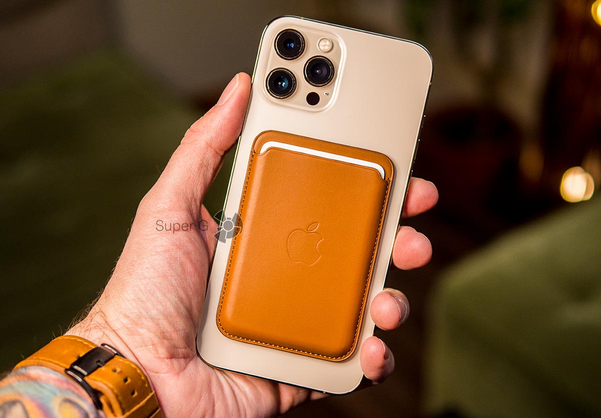Кожаный кошелек для пластиковых карт для iPhone 12 Pro Max