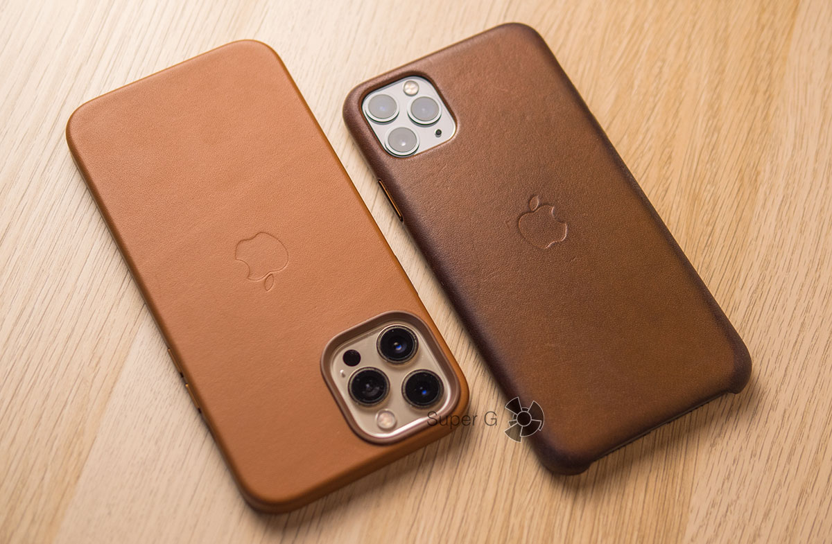 Кожаный чехол для iPhone X/XS (золотисто-коричневый)