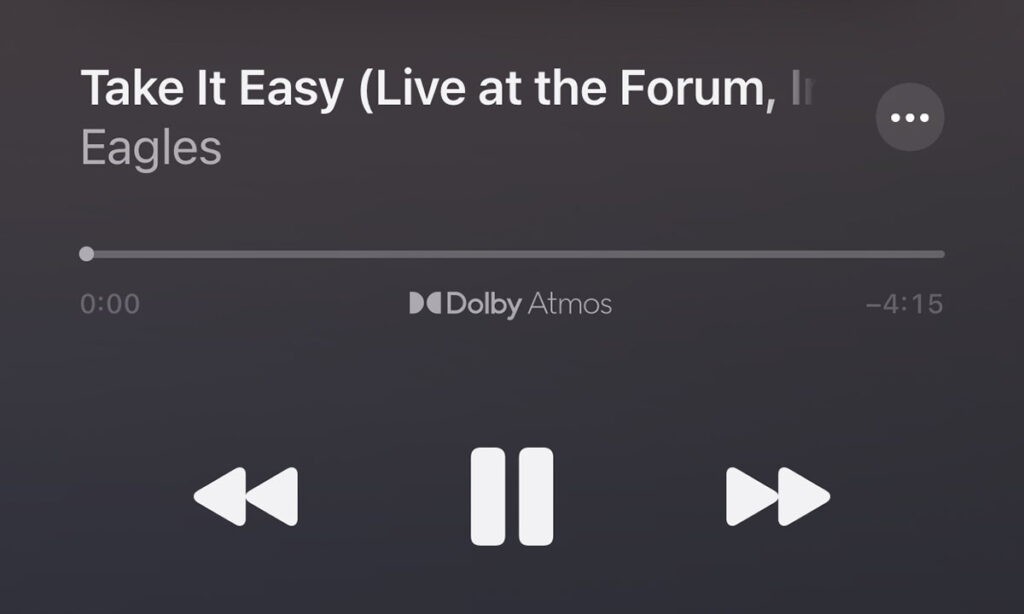 Dolby Atmos Apple Music Looks like