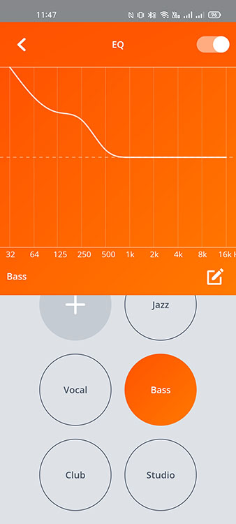 JBL Headphones app iOS эквалайзер