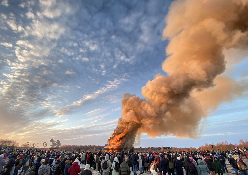 Burning Man по-русски в Никола-Ленивце